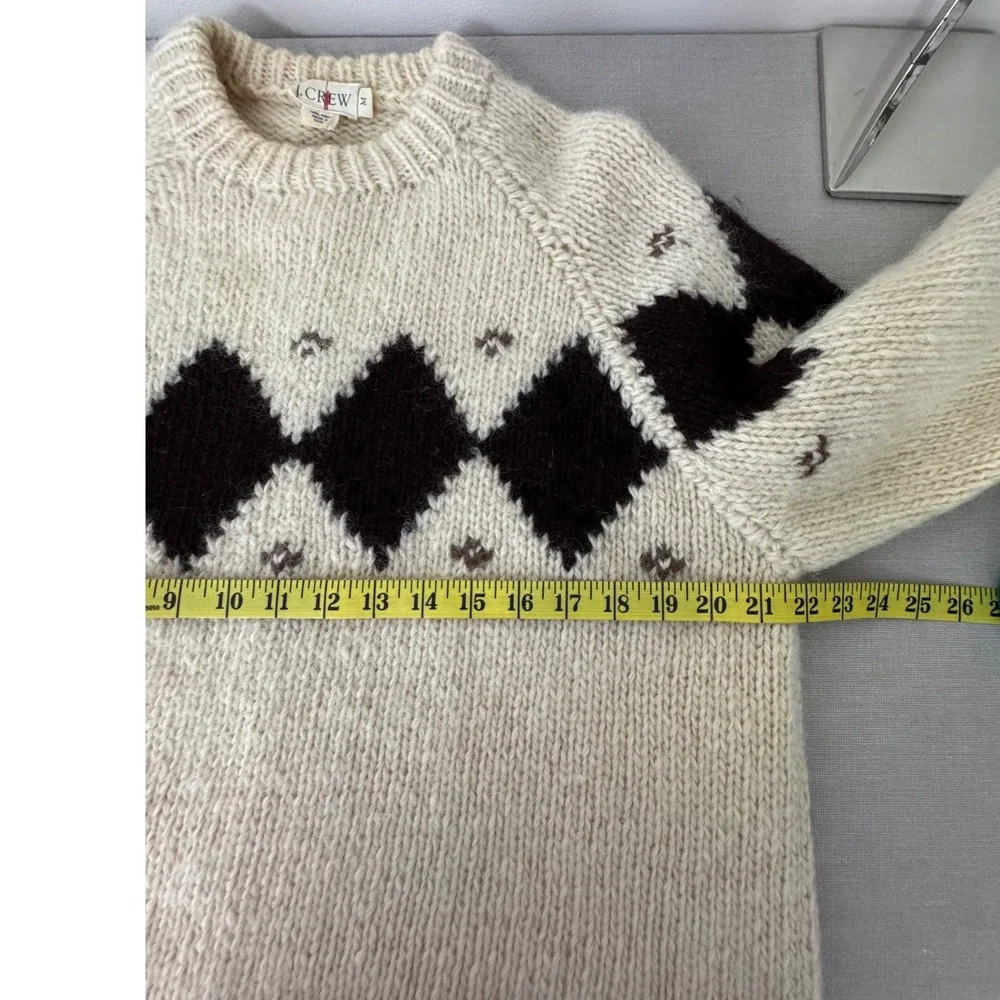 Vintage J. Crew Oarsman Chunky Wool Sweater Mens Medium Crewneck
